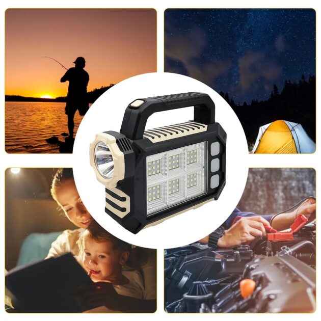 Portable Solar Multi-Light Charging Lamp